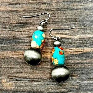 2025 Hottest Jewelry. Navajo Pearl Bead Style Earrings. Really Cute!